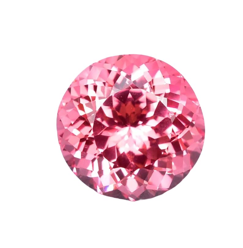 Morganite 15mm gemme ronde pour imaginer votre propre bague en pierre rose