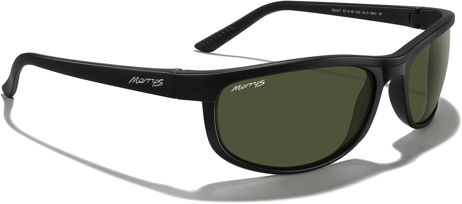 MERRY'S Wrap Around Sport Polarized Sunglasses for Men Women Driving Fishing Cycling Running UV400 Protection S3027 - Image 5