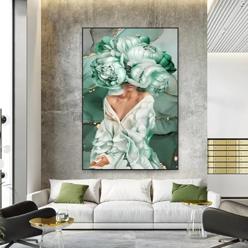Affiches fleurs et femme sexy pour créer une ambiance spa de salle de bain zen