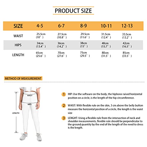 Scrawlgod Tiger Stripe Print Stretch Leggings For Girls Little Kids Athletic Pants Ankle Length For 4-13 Years #TOP6