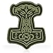 M-Tac Mjolnir Viking 3D PVC Morale Patches & Tactical Army Morale Patch (Olive)