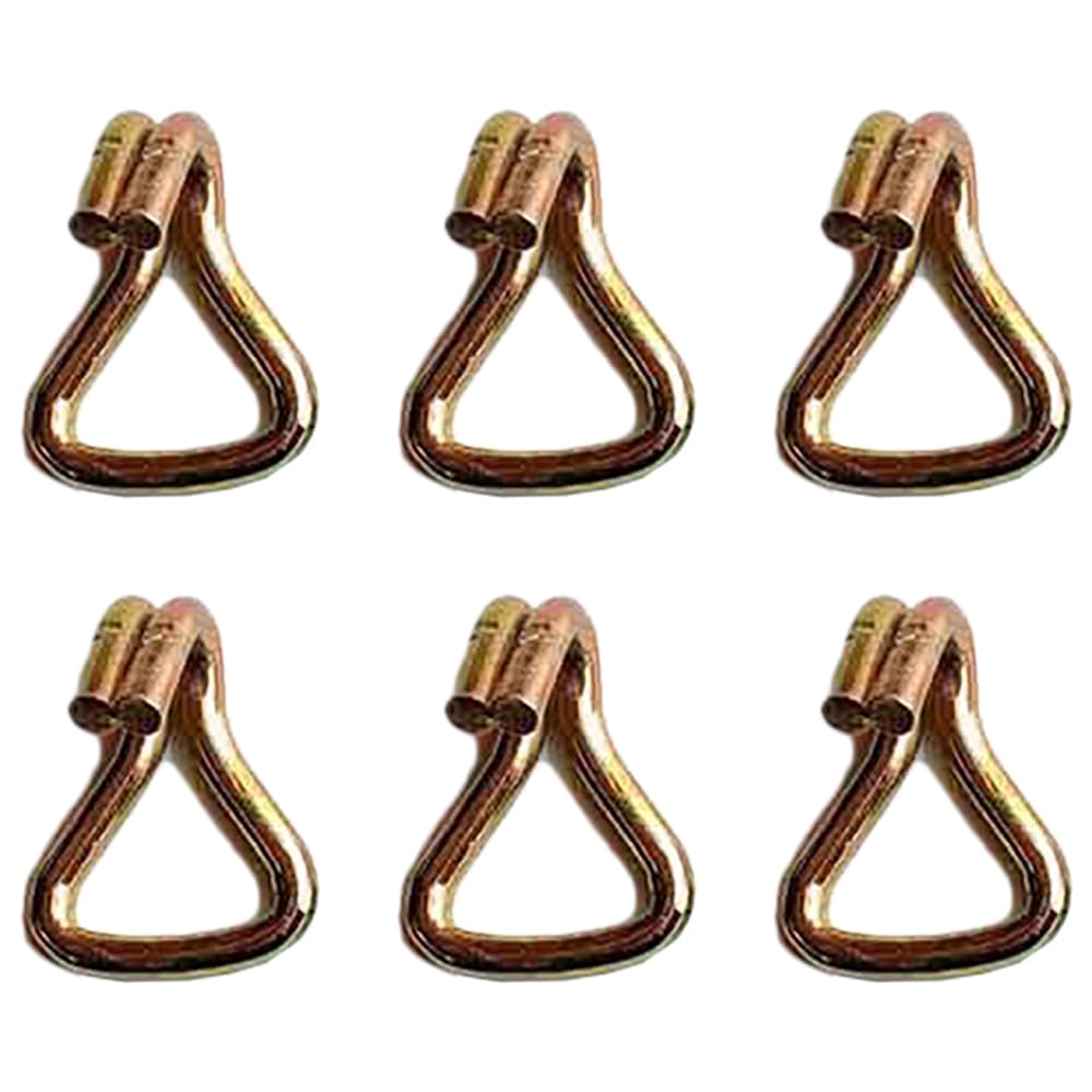 Gancho doble J anticaídas para correas de trinquete en camiones y remolques