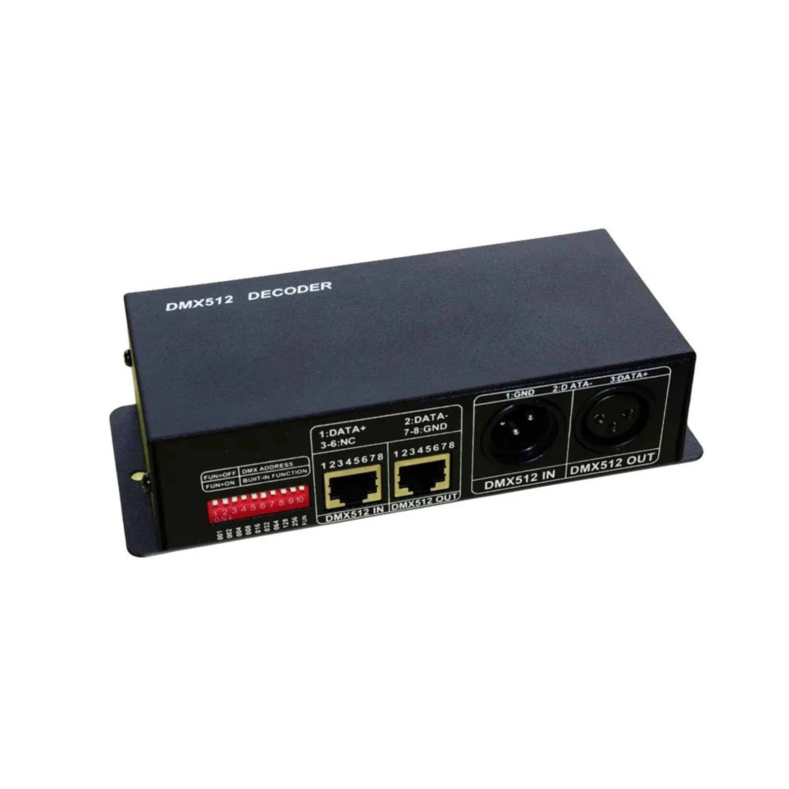 Décodeur 512 4 Canaux WS-DMX-NET-K-4CH pour Régulateur de Tension de Ruban Lumineux LED