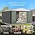 Zstar 10 x 8 FT Metal Outdoor Storage Shed, Waterproof Garden Steel with Updated Frame Structure & Lockable Double Door, Metal Sheds Outdoor Storage for Backyard, Garden, Patio, Grey