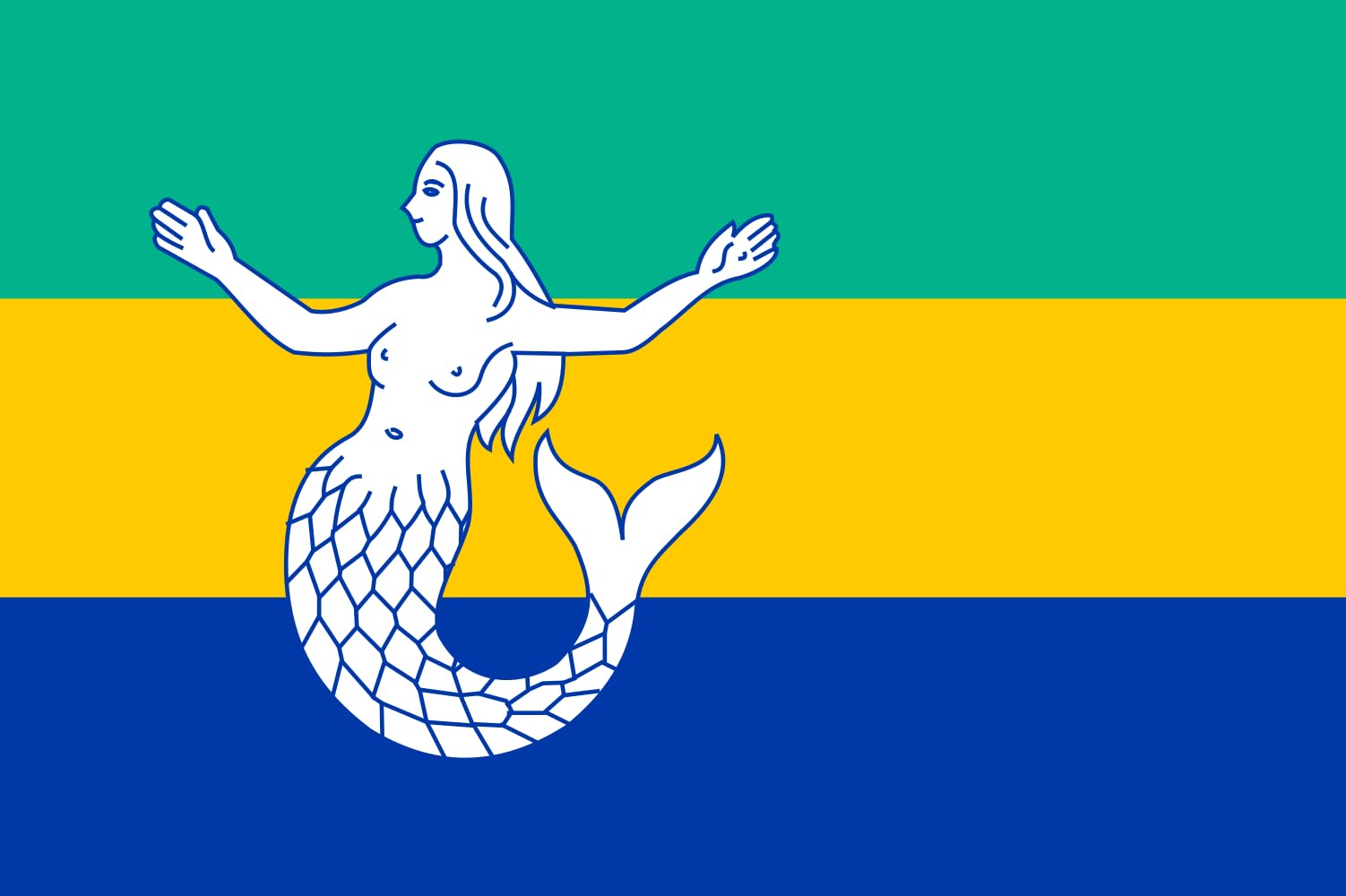Drapeau Eemsmond XL grand pavillon municipalité Pays-Bas drapeau hollandais
