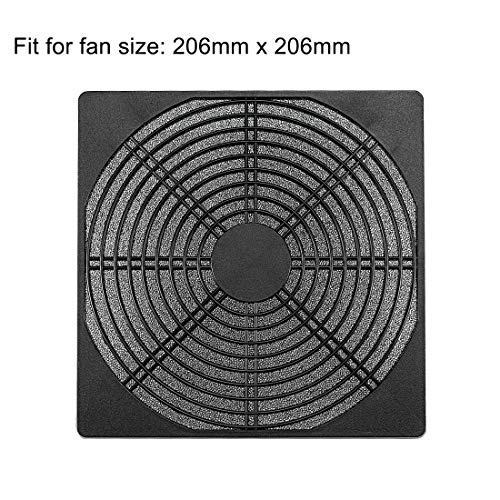 Uxcell Cooling Fan Dustproof Screen PVC for 206mm x 206mm Case Computer Pack of 2, 206mmX206mm - Image 2