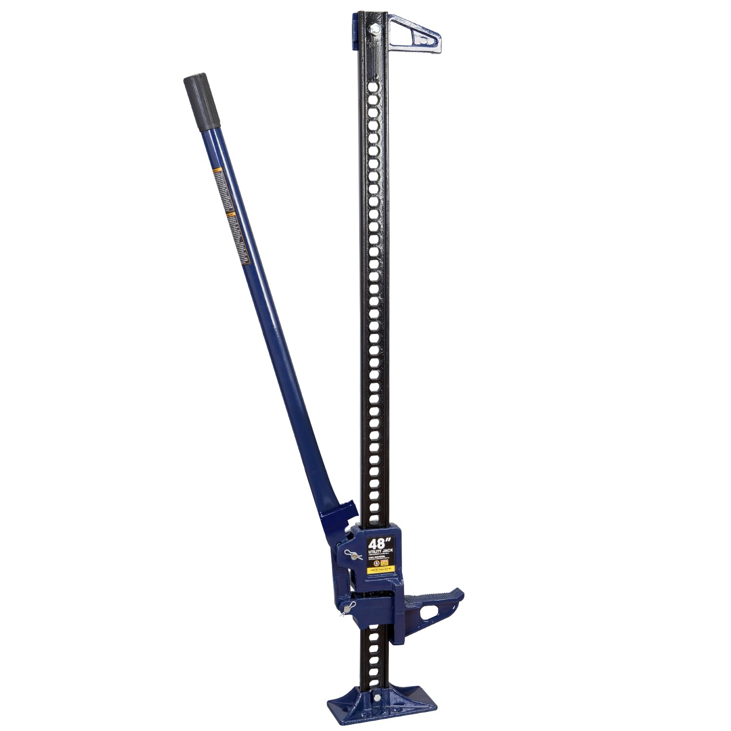 BIG RED ATR6501UR Torin 48" Ratcheting Off Road Utility Farm Jack: 3 Ton (6,000 lb) Capacity, Blue