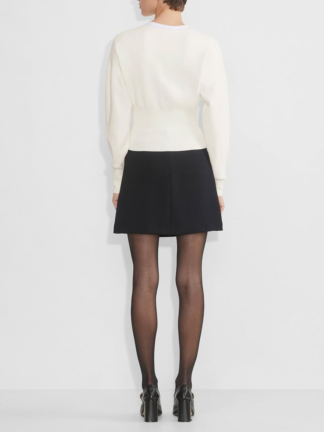 Womens Casual Cropped Sweaters Fall Button Down V Neck Long Sleeve Pullover Ribbed Knit Slim Fit Cardigan - Image 6