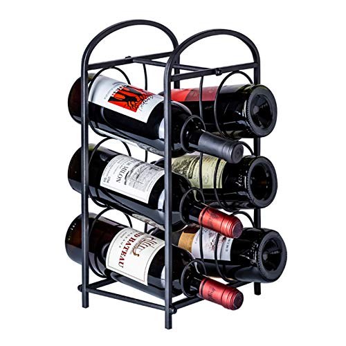 Soporte para 6 botellas de vino moderno de mesa miniatura 1