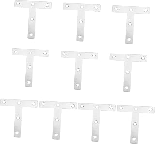 DOITOOL Angle Bracket Stainless 10pcs Corner Brace Steel Corner Brace Stainless Steel Bracket Silver Angle Steel Corner Bracket