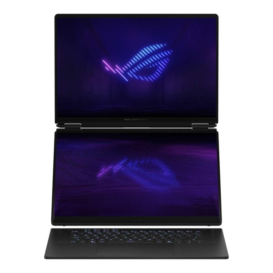 HIDevolution [2026] ASUS ROG Zephyrus Duo 16 GX651AX Gray Dual 16" 3K 120Hz OLED Touch, 1.6 GHz Ultra 9-386H, RTX 5090, 32 GB LPDDR5X RAM, 1 TB PCIe SSD, Windows 11 Home
