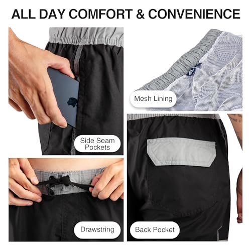 Image of Kanu Surf Men's Big Viper Extended Size Stripe Swim Trunk