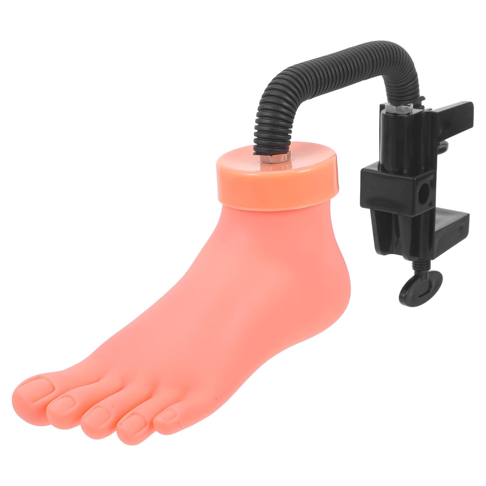 Piede per Pratica Unghie in PVC Rosa Supporto Flessibile