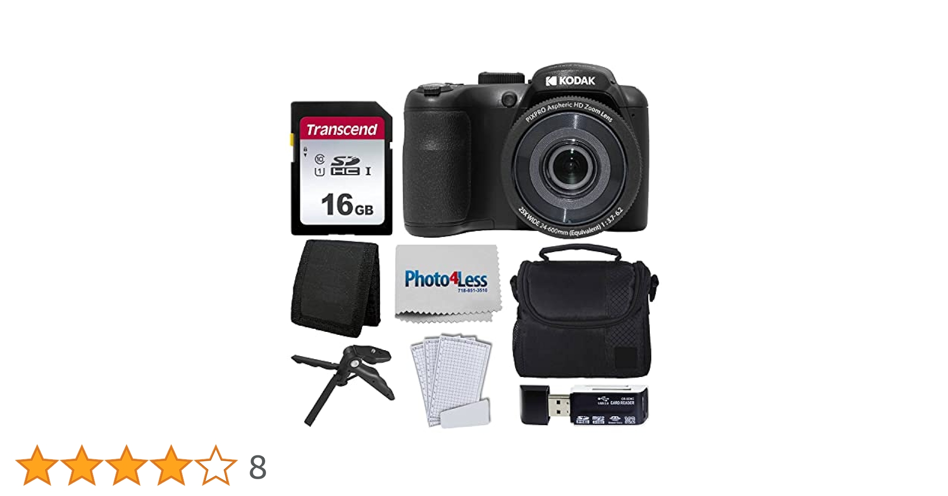 Amazon | Kodak PIXPRO AZ255 デジタルカメラ(ブラック) +