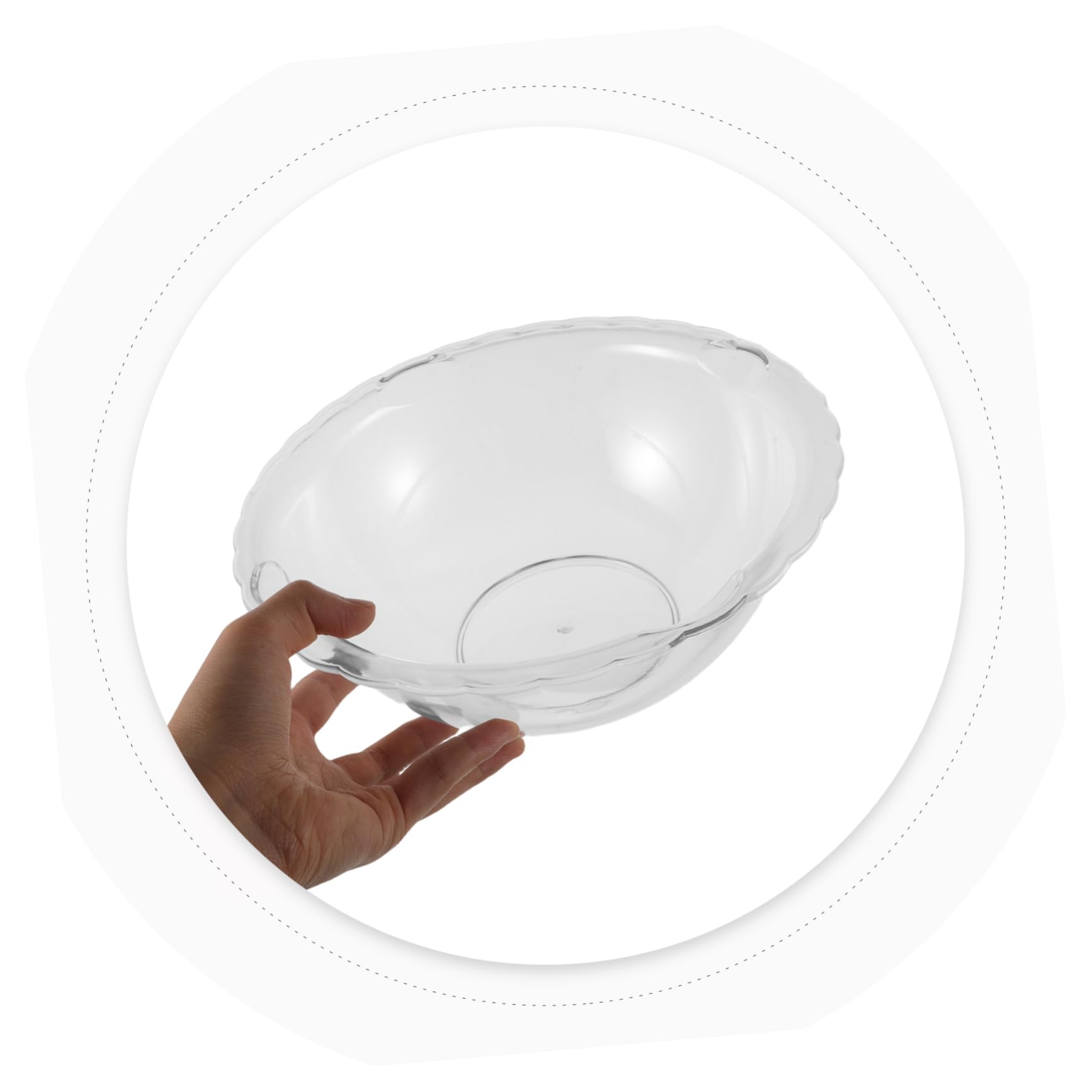 Gesichtswaschbecken Transparent, Acryl, 3 Stück für Hautpflege | Koreanisches Design, Leicht und Tragbar, für Mobile Sowie Heimische Routinen, Einfach zu Reinigen