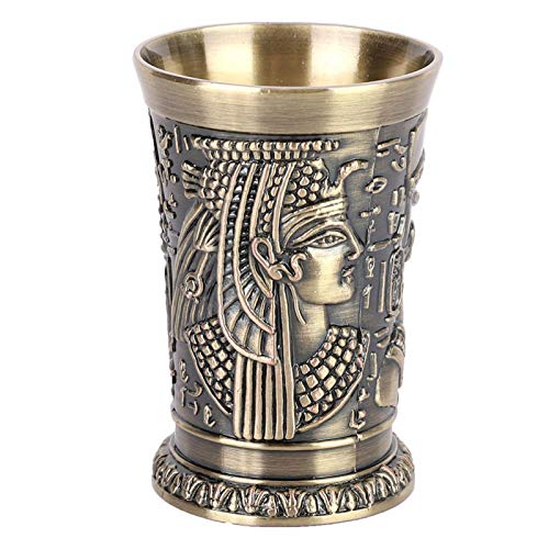 Wine Cup Metal Goblet Little Shot Glass Vintage Egypt Style Embossed Mini Cup Art Craft Gift Home Ornaments Decor #TOP4