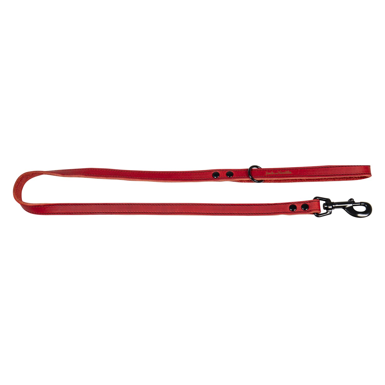 JACK AND VANILLA, Dog Lead, Black Label Model, Red, Size 16 mm x 100 cm