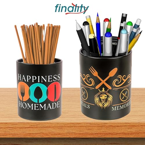 Image of FINALITY cutlery holder for kitchen accessories, Best use for spatula holder (Black + UV)