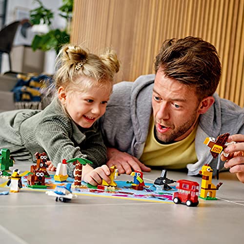 LEGO 11015 Classic Einmal um die Welt Steine, Spielzeug für Kleinkinder ab 4 Jahre mit Bausteinen und baubaren Tieren – Bild 7