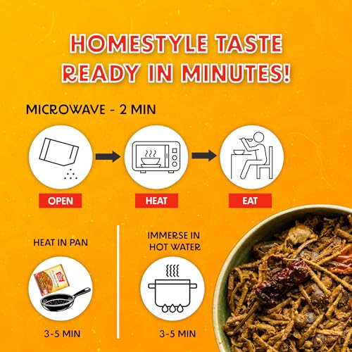Image of Chokhi Dhani Ker Sangri Ka Saag Ready-to-Eat Meal 300g | Authentic Rajasthani Specialty Curry | Instant Heat & Eat | Vegetarian Home Style Food | Microwavable Curry Pack | Pack of 1 | ready to eat meals