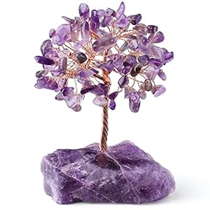 12cm Achat Kristallbaum, Heilstein Bäumchen: Obsidian, Quarz, Glück | Edelstein-Baum