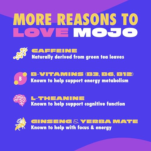 Image of MOJO Energy Pouches Blue Raspberry Flavor, 50 mg per Caffeine Pouch, 15 Pouches, 5-Pack