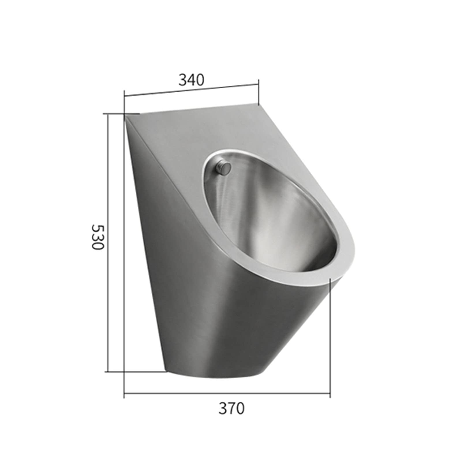 DFEDHF Household Products Stainless Steel Urinal Wall-Mounted Small Smart Flushing Urinal Tank Wall-Mounted Toilet for Men's Urinals Automatic Flushing Used in Shopping Malls a