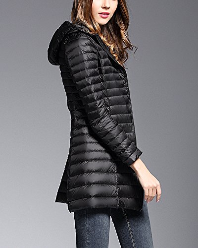 ZhuiKun Lunga Giacche Piumino Donna Ultraleggeri