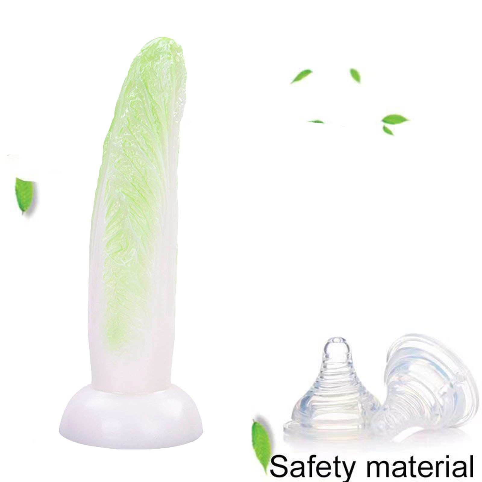 7.87 inch Corn Shape Soft Silicone Realistic Dildo Sex Toy Clitoral Dildo Anal Dildo Plug with Textures for Women Men - Corn