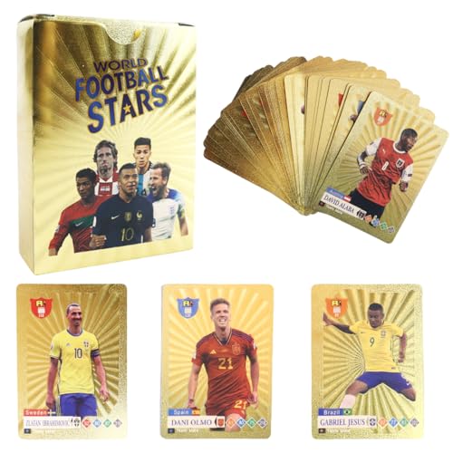 SHANHUHAI 55 cartas de fútbol, ​​cartas de fútbol de la Copa del Mundo Copa del Mundo (A)