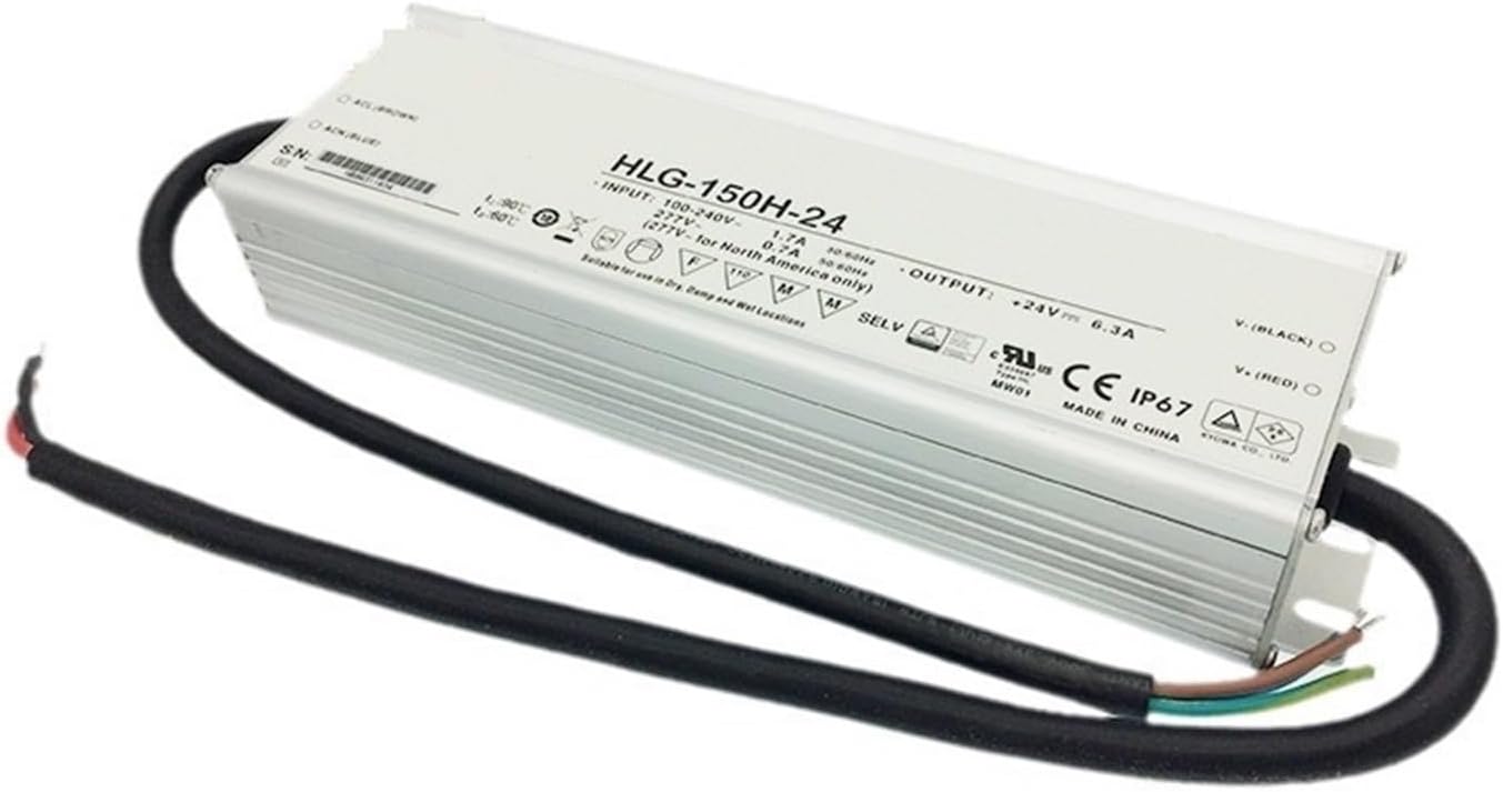 HLG-150H-24 150W Waterproof LED Power Supply for PFC Street Lights