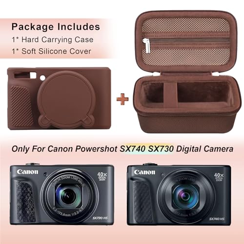 Funda rígida y silicona para Canon PowerShot SX740 y SX730 miniatura 2