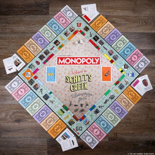 Monopoly Schitt's Creek juego de mesa edición coleccionista miniatura 3