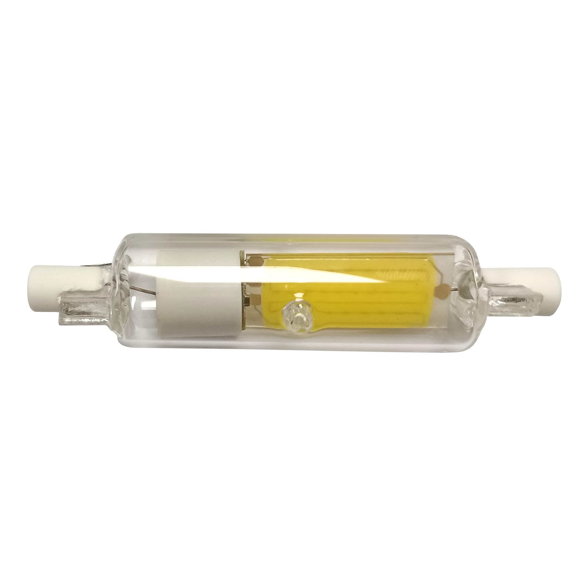 Żarówka LED R7S, 78 mm, 2700 K, ściemnialna żarówka LED, zastępcze żarówki halogenowe, bez flickera, kąt wiązki 360°, odpowiedni do oświetlenia domu (biały 6500K/110 V 10 W 2 szt.)