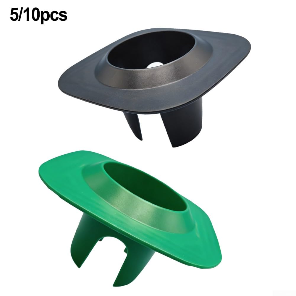 Protezione per la testa dell'irrigatore in PVC che si adatta alle teste di irrigazione pop-up standard senza attrezzi o regolazioni (10 pezzi nero)