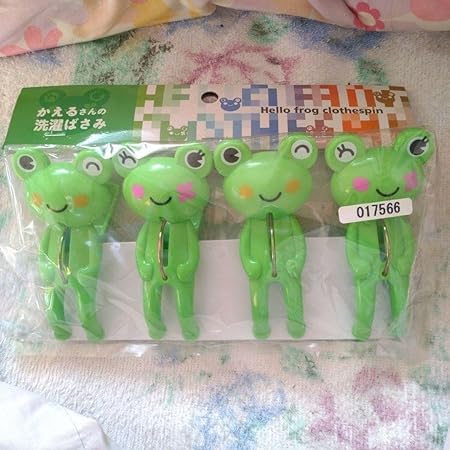 Amazon.co.jp : 株式会社中西 カエル洗濯バサミ I8 : ホーム＆キッチン