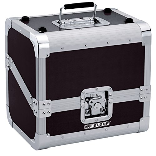 Reloop 80 Caja para discos (capacidad 50 unidades), color negro, 80 Record Case Black