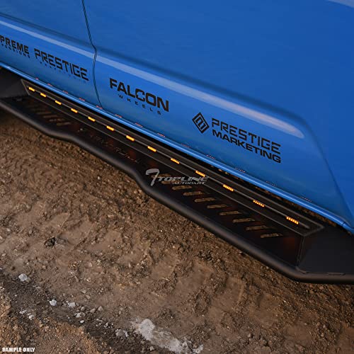Estribos laterales LED 8 pulgadas para Ford SuperCrew miniatura 5