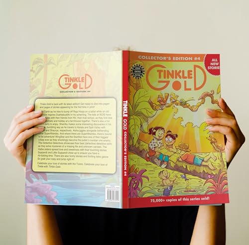 Image of Tinkle Gold 4 | Classic Indian Comics for Kids | Story Books for Ages 5-10 | Fun and Educational | Bestselling Gift for Children | Tinkle Collection
