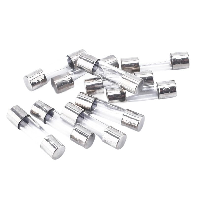 10 piezas fusibles de tubo de vidrio de acción rápida 5x20mm y 6x30mm 250V 5A miniatura 4