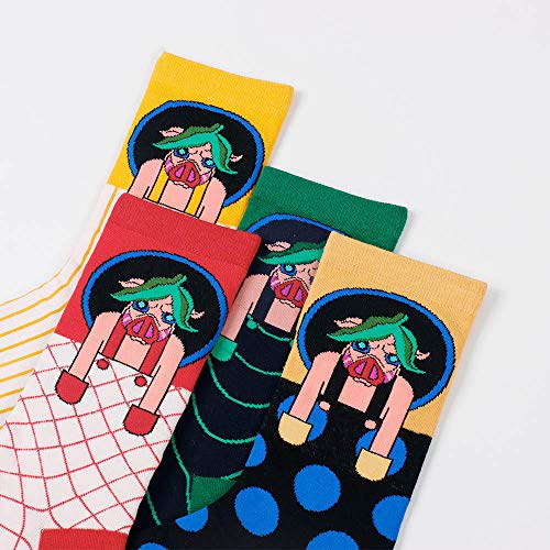 4 Pairs Of Medium Tube Socks, Exquisite Personality, Pig Socks, Cartoon Cotton Socks, Couple Socks2