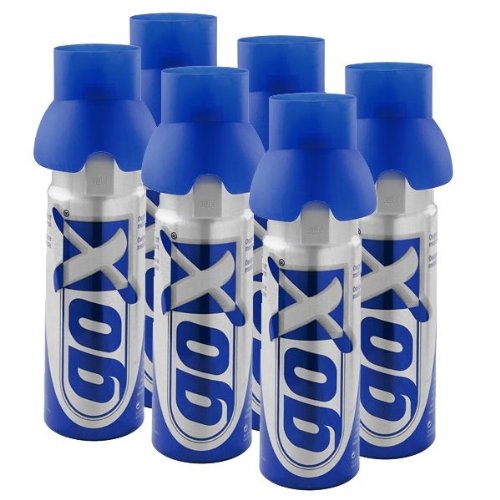 PACK DE 6 CANETTES D'OXYGENE PUR 6 LITRES - Booster votre capital santé - MARQUE GOX