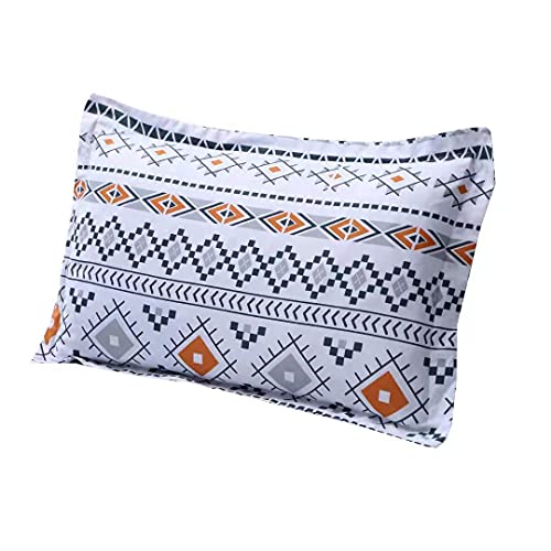 Mag Colorful Bohemian Bed Sheet, Retro Orange Printed Boho, Microfiber Bedding Sheet Set With1 Fitted Sheet And 2 Pillowcases thumb #1