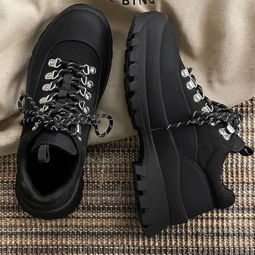 Men's Hiking Shoes Casual Non-Slip Chunky Sneakers Outdoors Walking Trekking Camping Shoes3