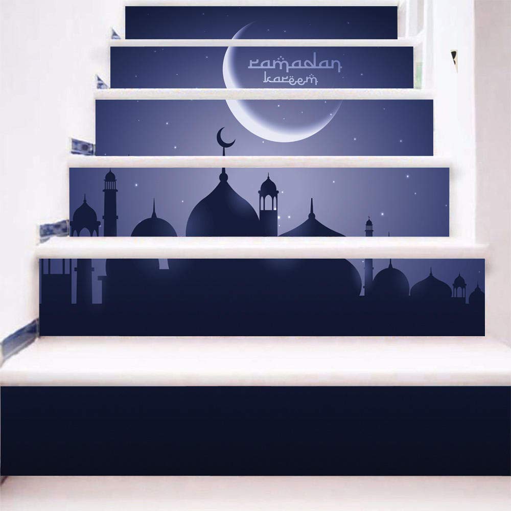 Papiers Peints Autocollants Mosquée 3D Revêtement Mural PVC Cuisine Escalier
