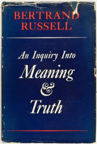An Inquiry Into Meaning & Truth B000NXB9K4 Book Cover