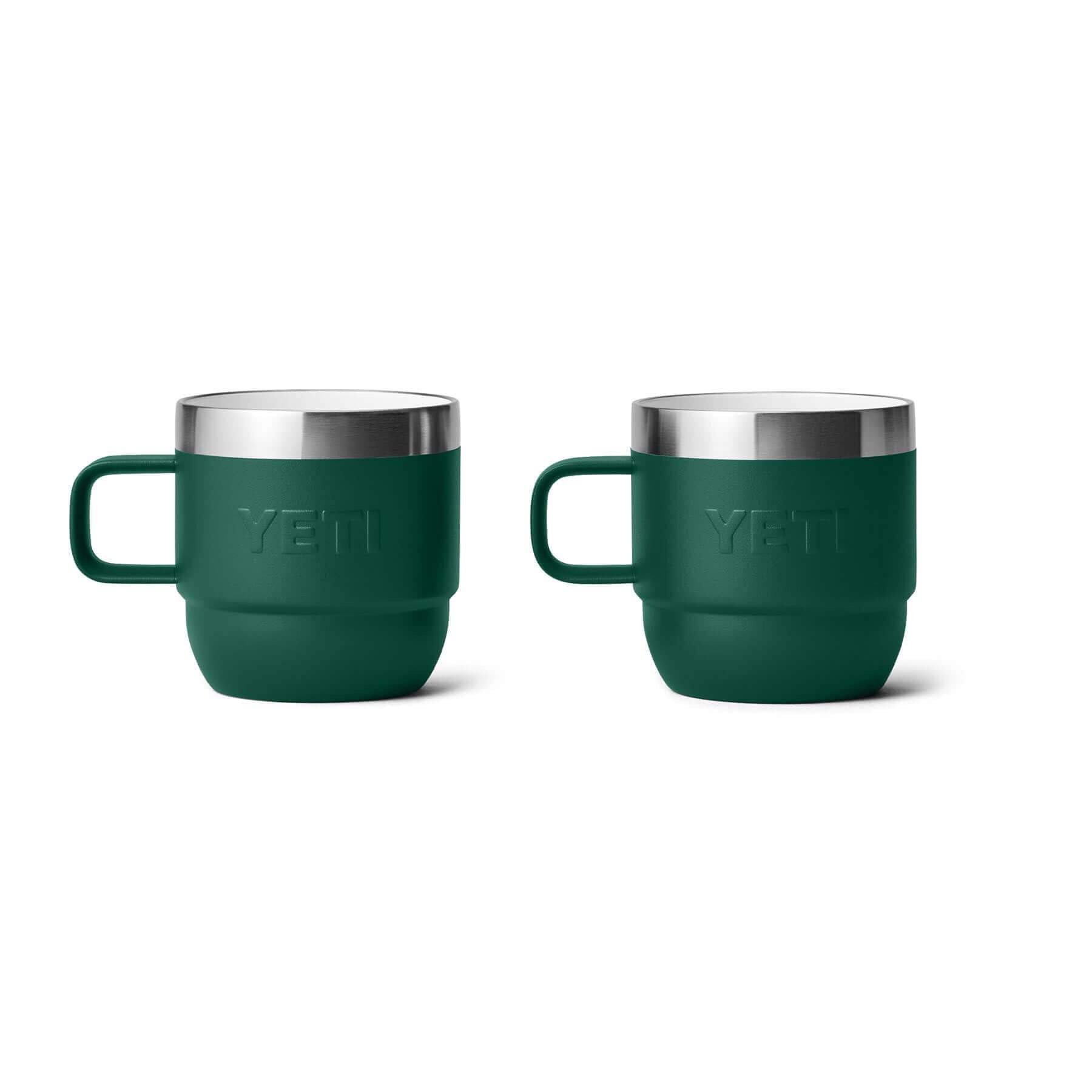 YETI Rambler Lot de 2 tasses empilables avec revêtement en céramique DuraSip, bleu marine, 177 ml
