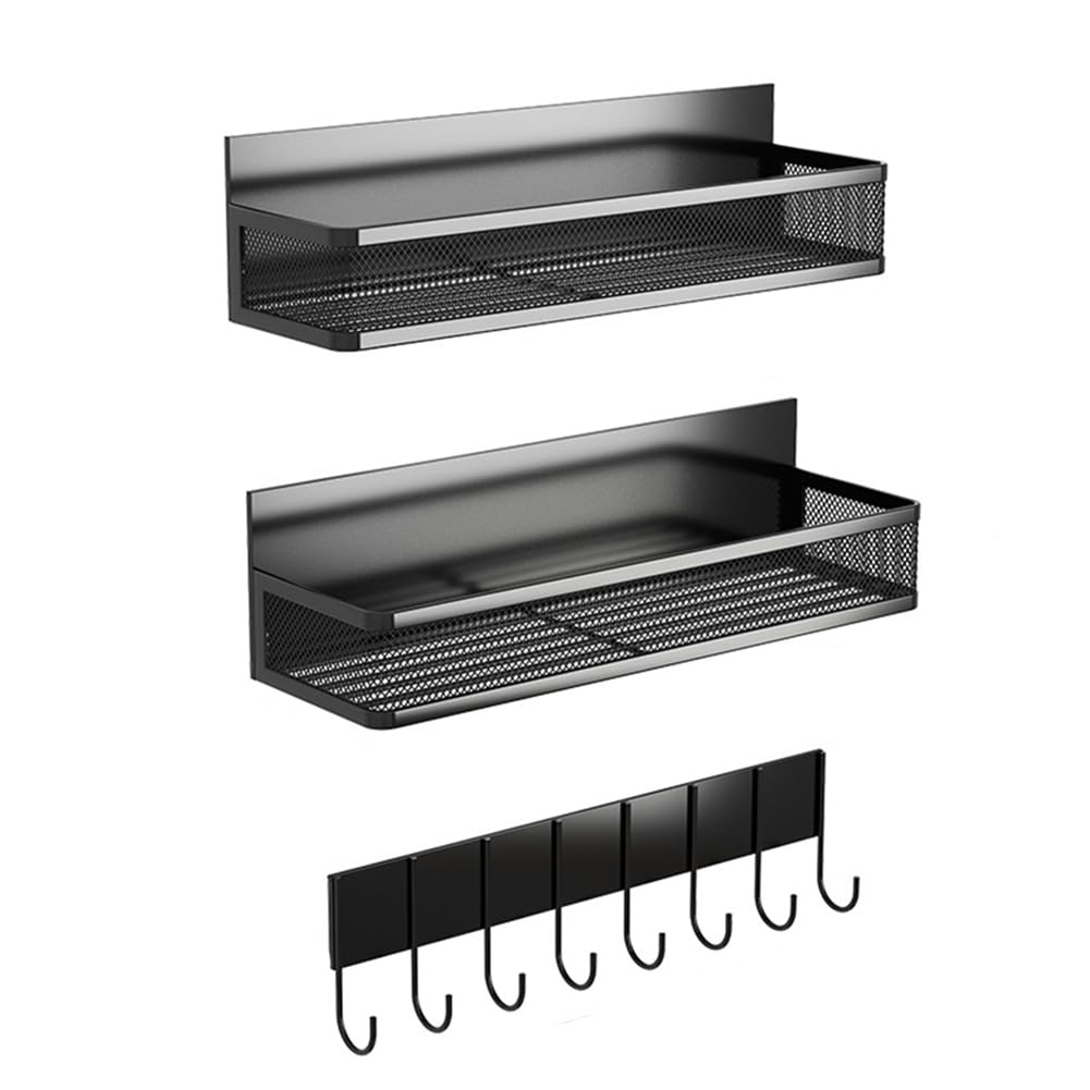 CTRLZS Magnetic Spice Rack for Refrigerator, Magnetic Refrigerator Organizer, Strong Magnetic Fridge Shelf, Storage Rack