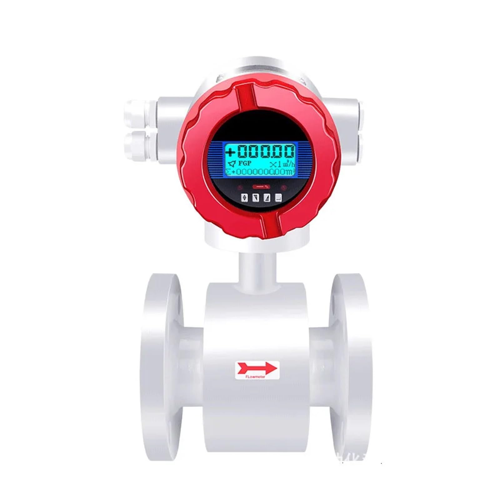 caudalímetro de líquidos, Medidor de flujo electromagnético inteligente, tubería de agua líquida, aguas residuales, pantalla Digital, medidor de flujo de líquido electrónico DN200 de gran calibre(DN25