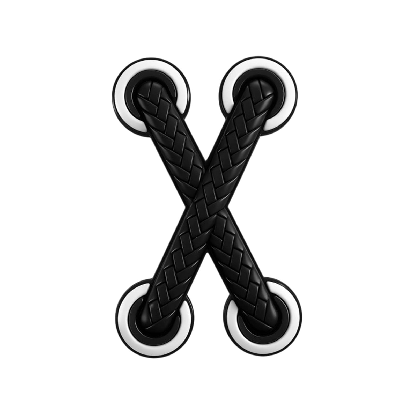 BWANGIAO 3D Woven Shoelace Decal Sticker For Cars Motorcycles And Scooters With Strong Adhesive And Waterproof PVC